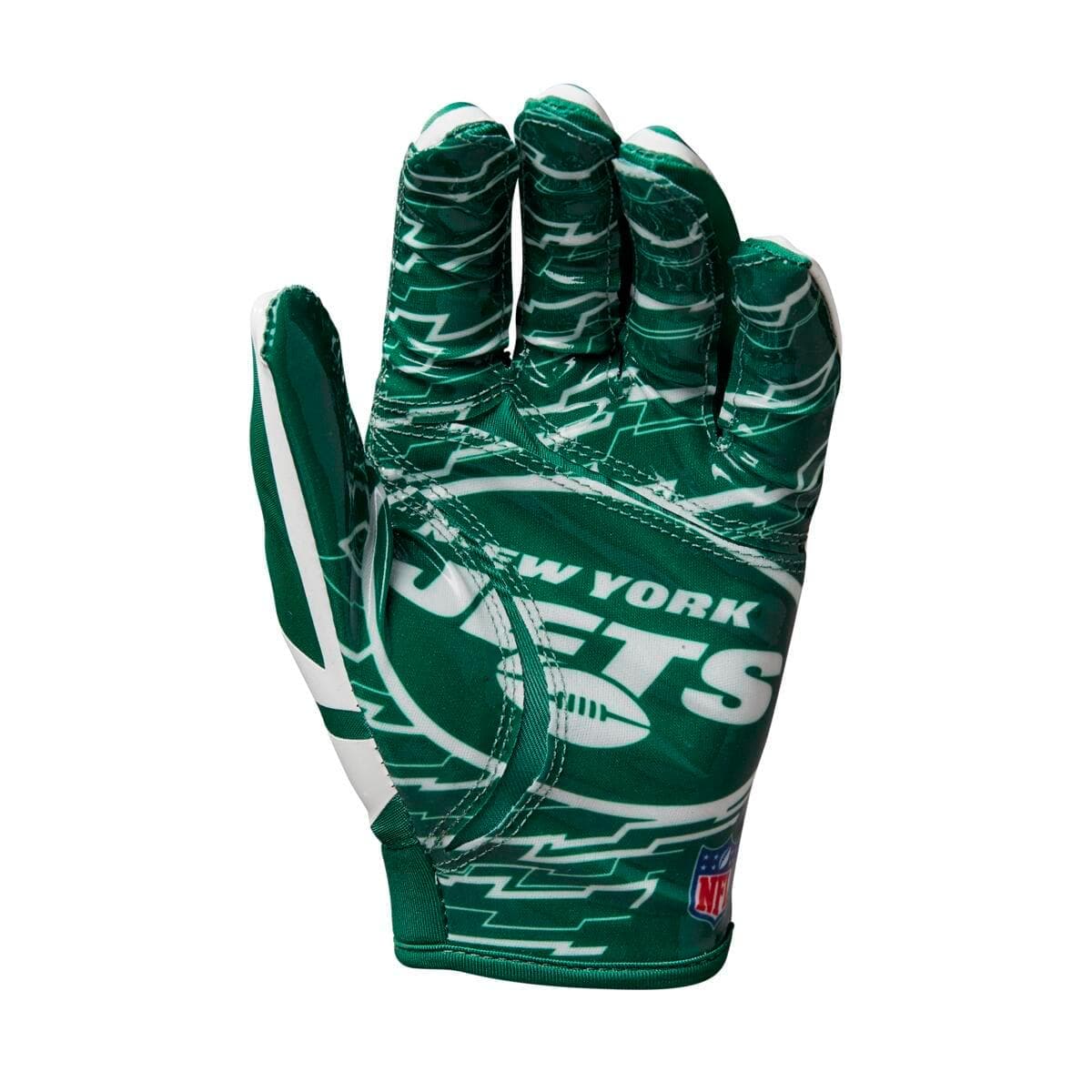 Wilson Sporting Goods Gloves New York Jets Wilson NFL Team Stretch Fit Receiver Gloves