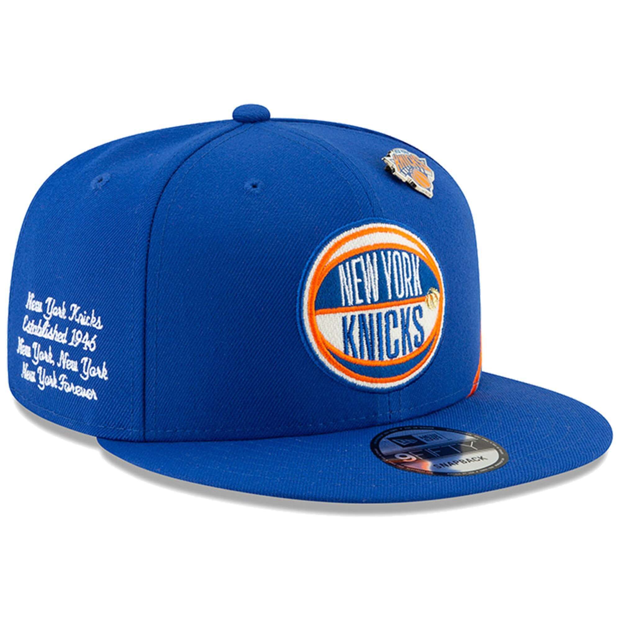 New Era Caps New York Knicks New Era 2019 NBA Draft 9FIFTY Snapback Hat - Blue