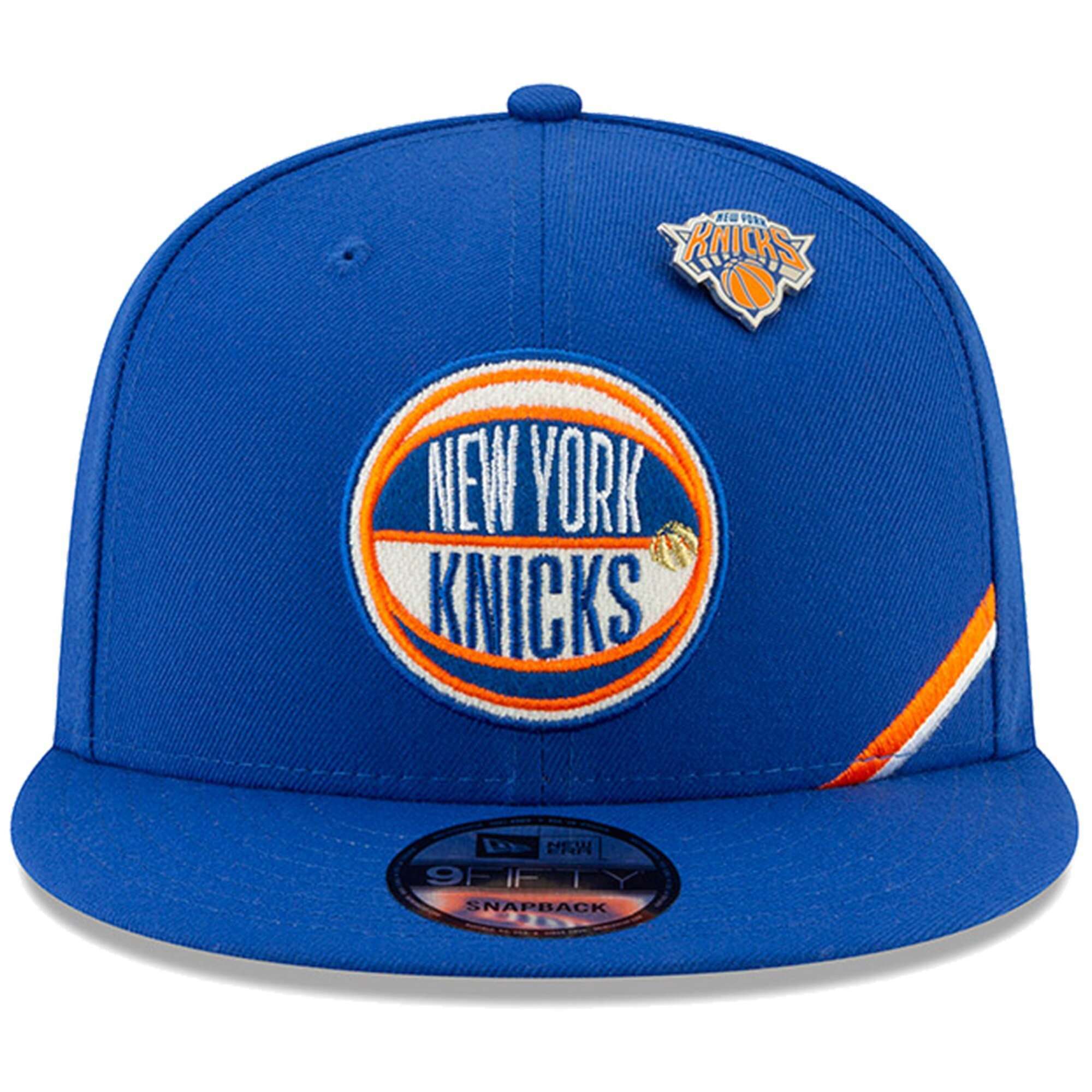 New Era Caps New York Knicks New Era 2019 NBA Draft 9FIFTY Snapback Hat - Blue