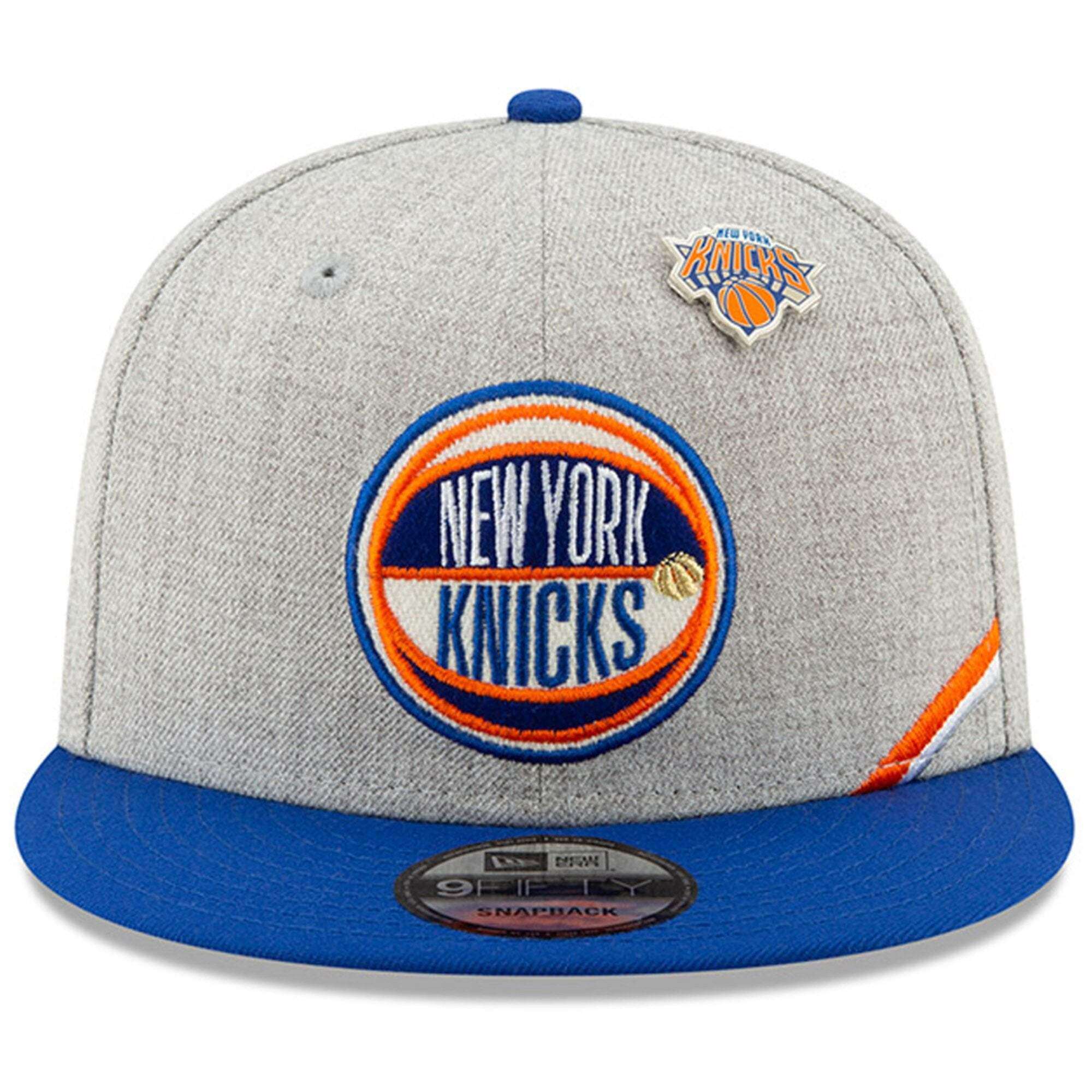 New Era Caps New York Knicks New Era 2019 NBA Draft 9FIFTY Snapback Hat - Heather