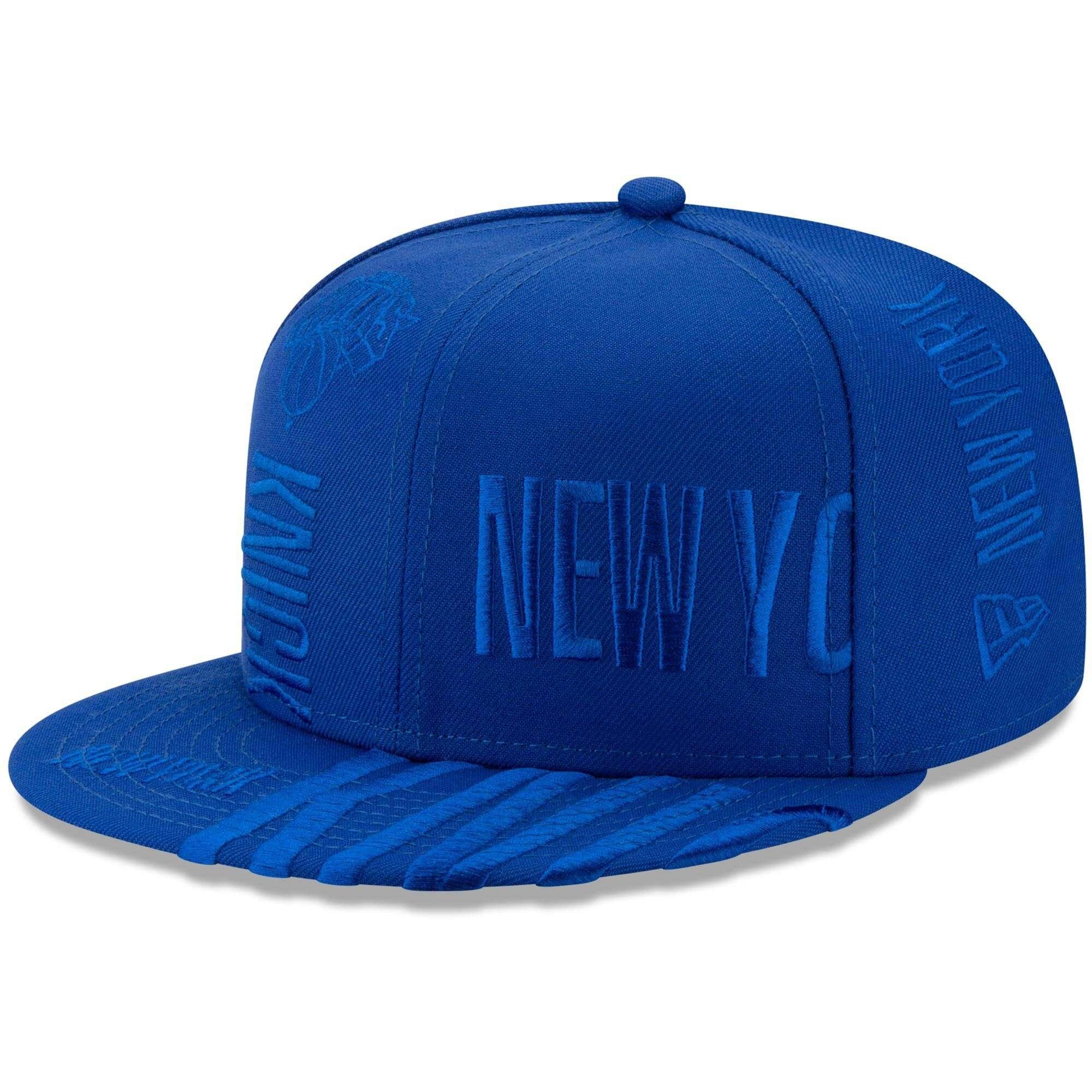 New Era Caps New York Knicks New Era NBA 2019 Tonal Tip-Off 9FIFTY Snapback Hat - Blue