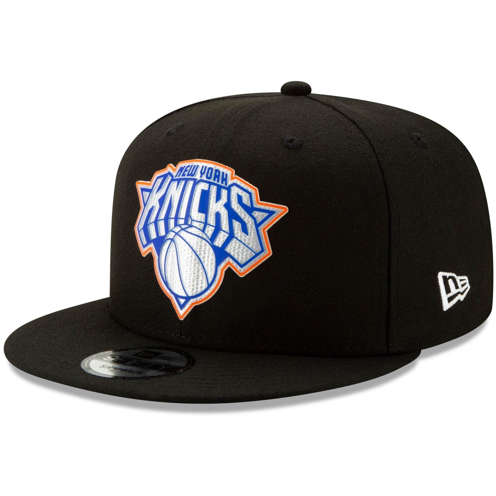 New Era Caps New York Knicks New Era NBA 2020 Back Half 9FIFTY Snapback Hat - Black