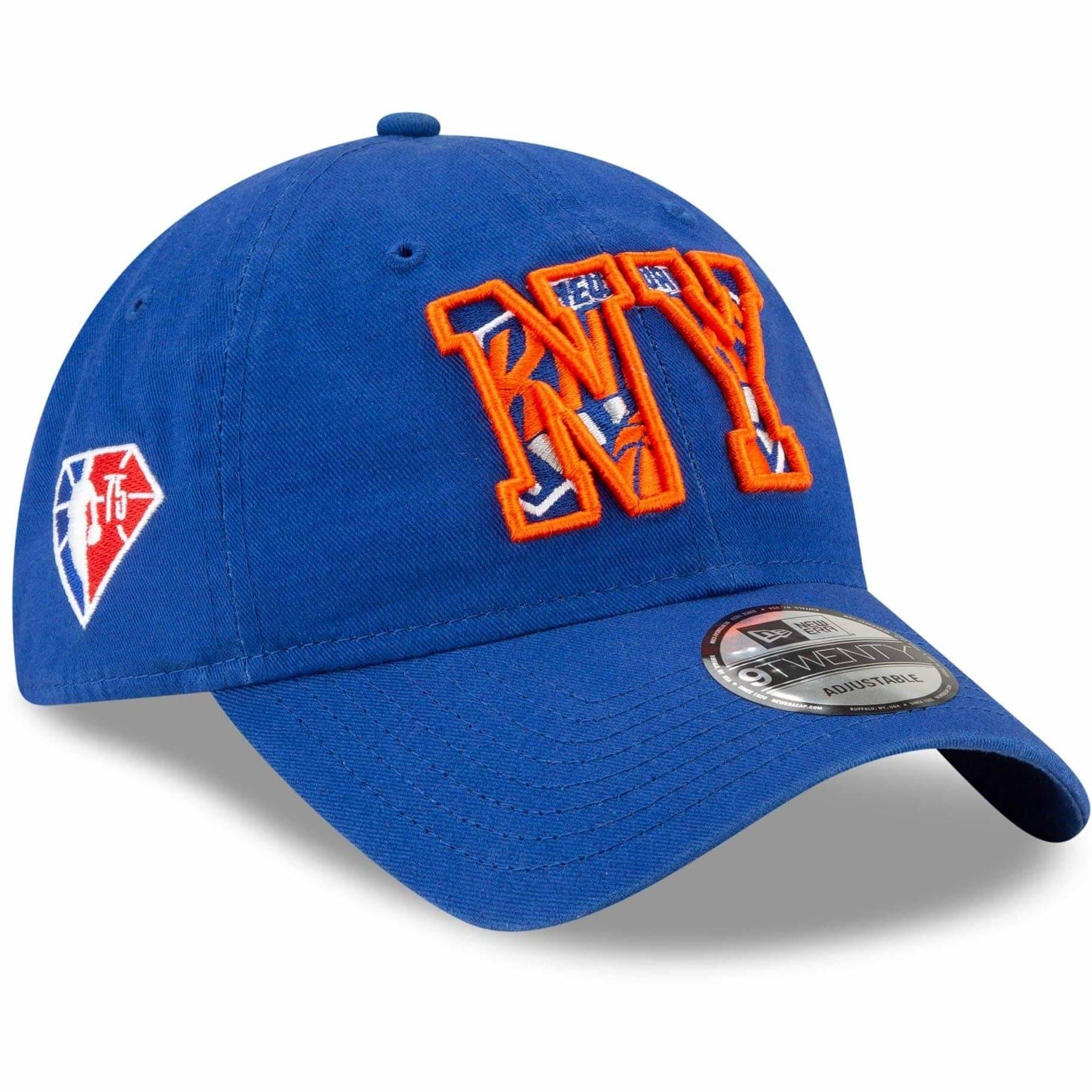 New Era Caps New York Knicks New Era NBA 2021 Draft 9TWENTY Strapback Hat - Blue