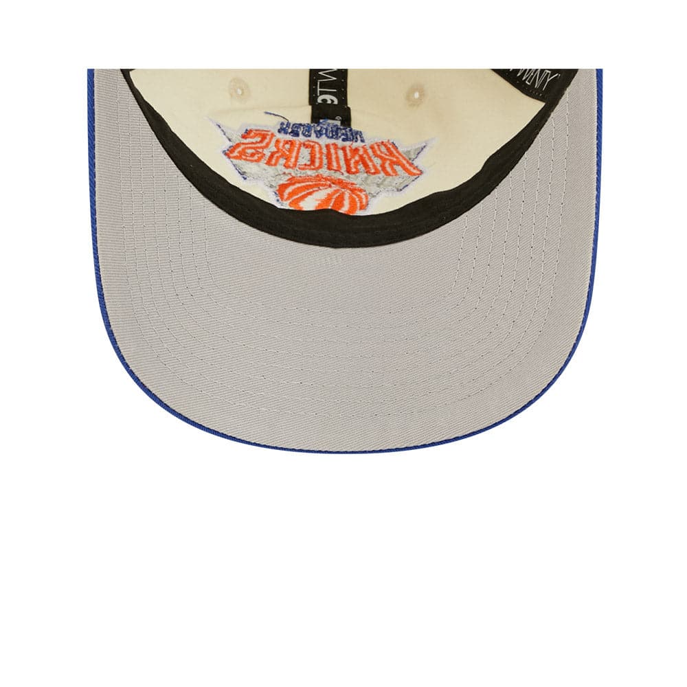 New Era Caps New York Knicks New Era NBA 2022 Draft 9TWENTY Strapback Hat - Cream