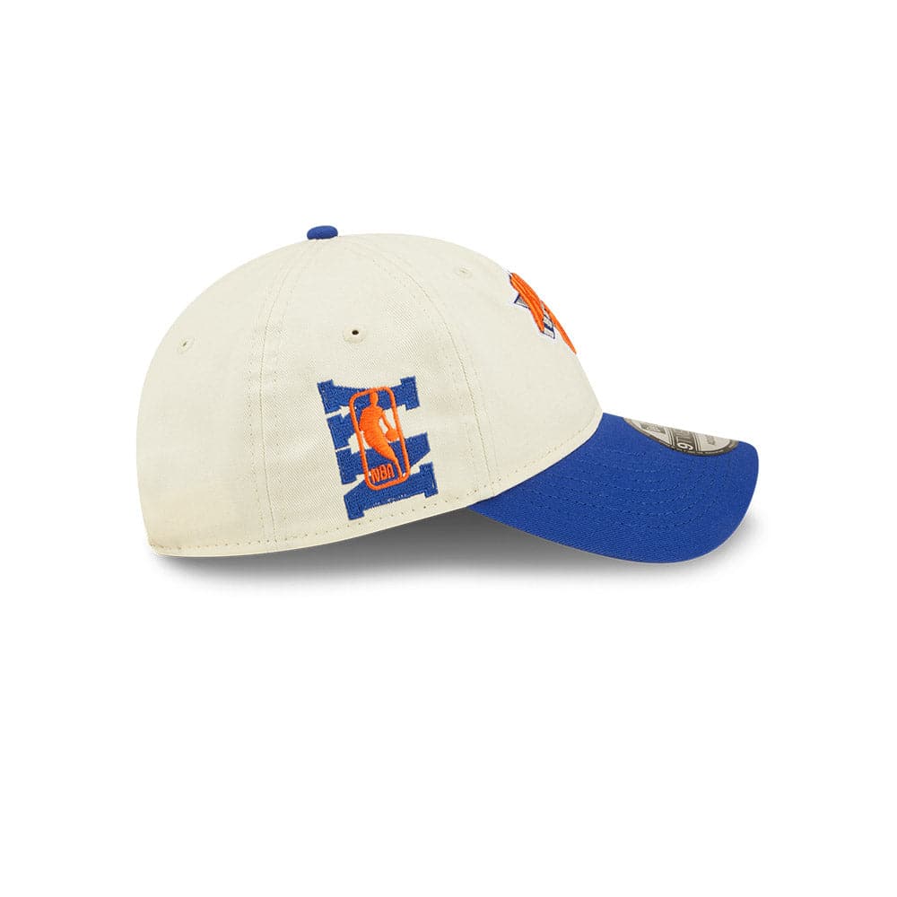 New Era Caps New York Knicks New Era NBA 2022 Draft 9TWENTY Strapback Hat - Cream