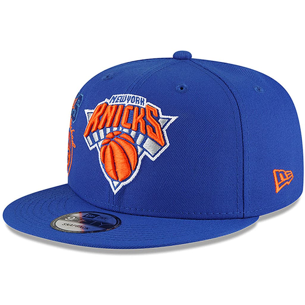 New Era Caps New York Knicks New Era NBA 21-22 Back Half 9FIFTY Snapback Hat - Blue