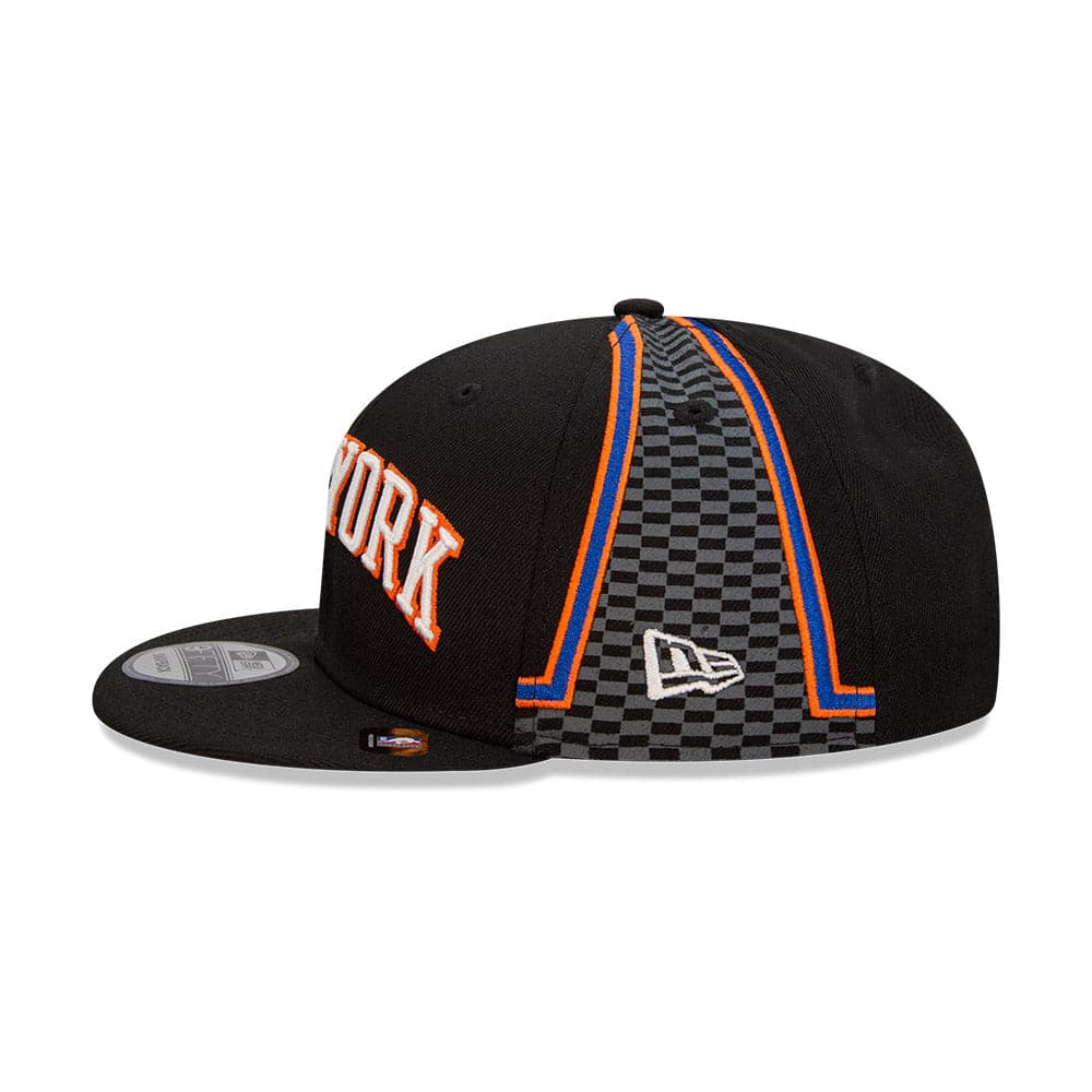 New Era Caps New York Knicks New Era NBA 21-22 City Edition 9FIFTY Snapback Hat - Black