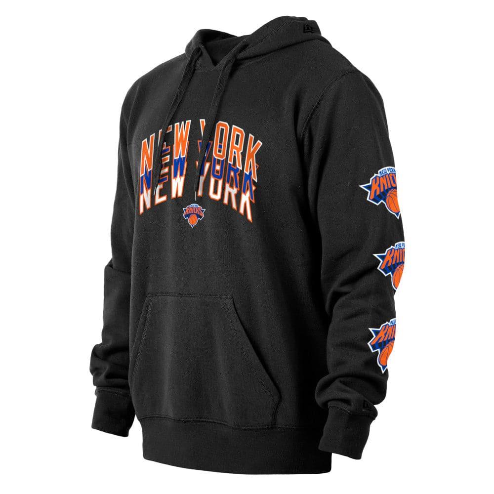 New Era Jumpers New York Knicks New Era NBA 22-23 City Edition Hoodie Jumper - Black