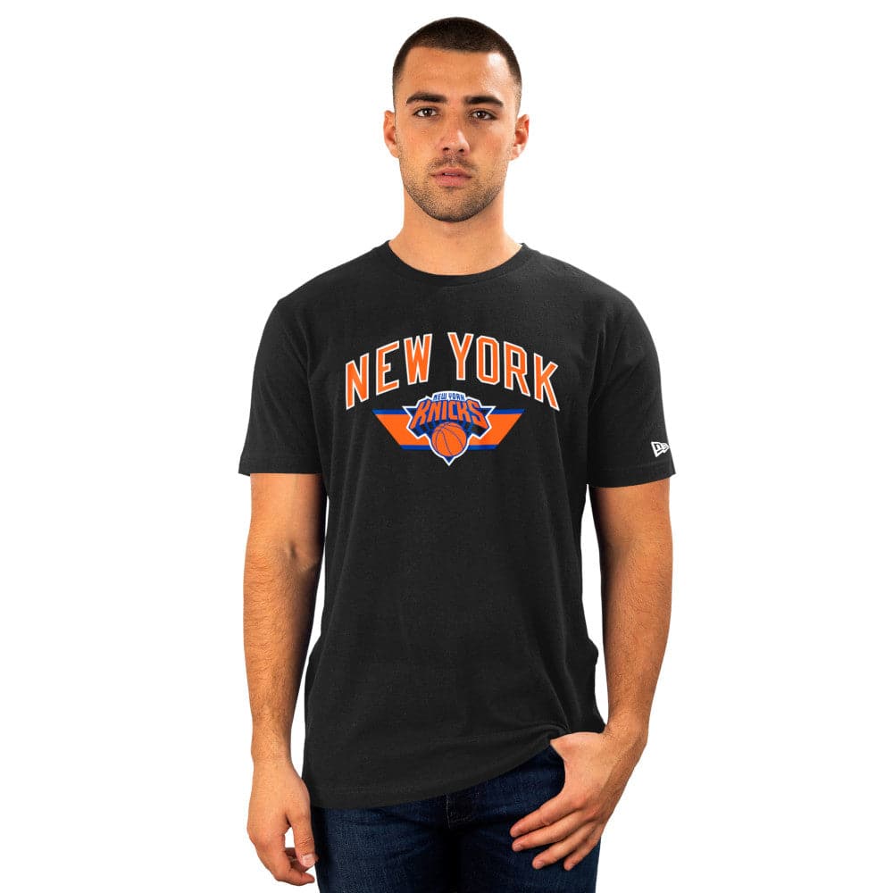 New Era T-Shirts New York Knicks New Era NBA 22-23 City Edition T-Shirt - Black