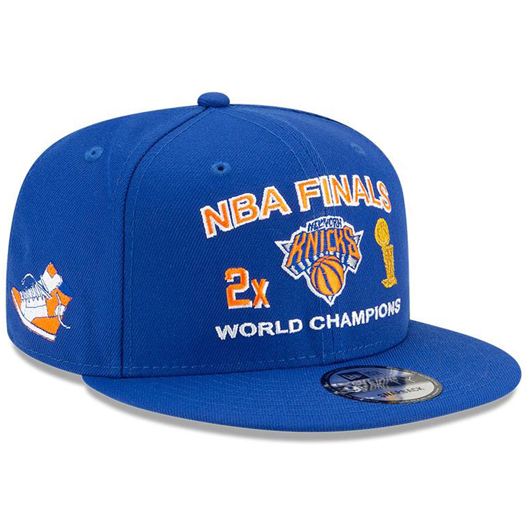 New Era Caps New York Knicks New Era NBA Champions Icon 9FIFTY Snapback Hat - Blue