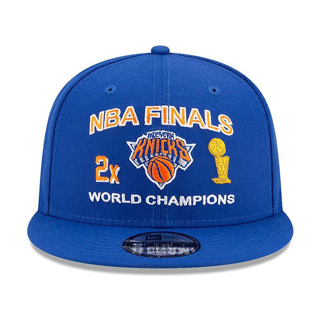 New Era Caps New York Knicks New Era NBA Champions Icon 9FIFTY Snapback Hat - Blue