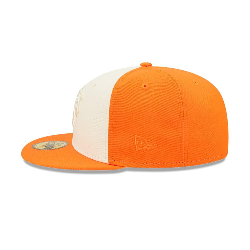 New Era Caps New York Knicks New Era NBA Tonal 2-Tone 59FIFTY Fitted Hat - Orange