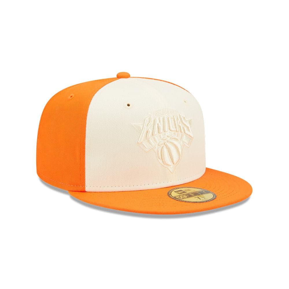 New Era Caps New York Knicks New Era NBA Tonal 2-Tone 59FIFTY Fitted Hat - Orange
