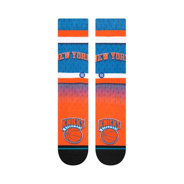 Stance Socks Large (9-12 US) New York Knicks Stance NBA HWC Logo Fader Crew Socks - Royal