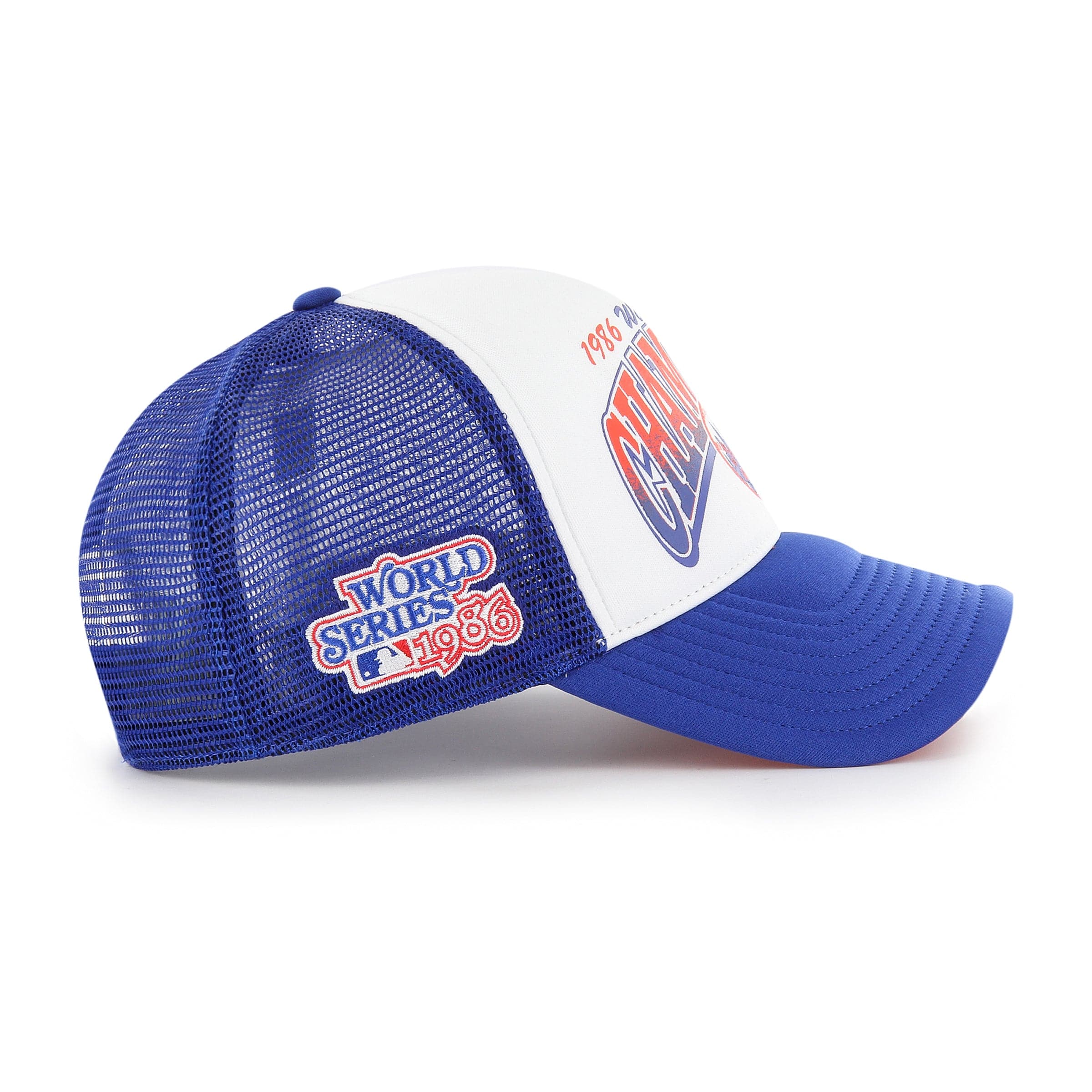 47 Brand Caps New York Mets '47 MLB Foam Champ Offside DT Trucker Snapback Hat - Royal