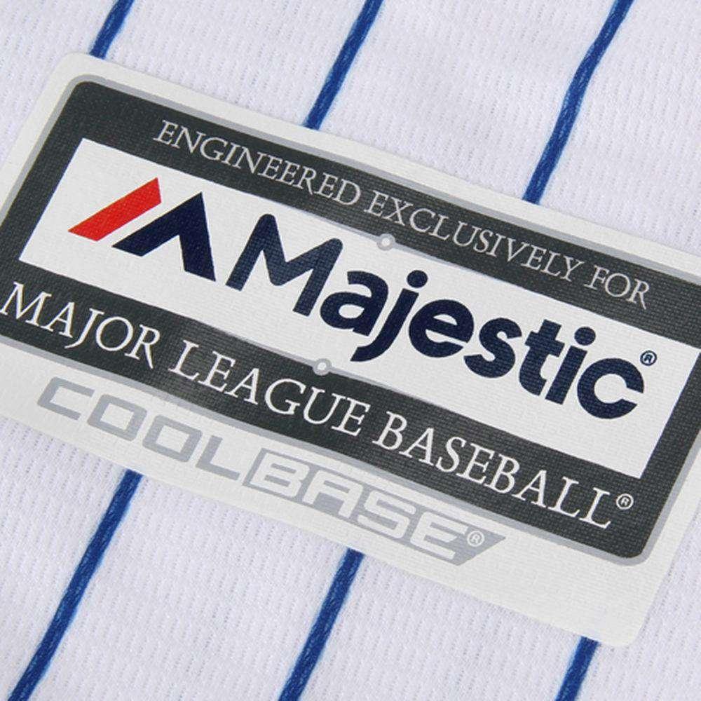 Majestic Athletic Jerseys New York Mets Majestic MLB AC Cool Base Replica Jersey - White