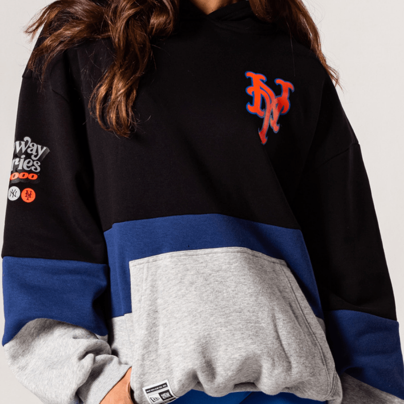 New Era Jumpers New York Mets New Era MLB 00 Subway Series Oversized Hoodie Jumper