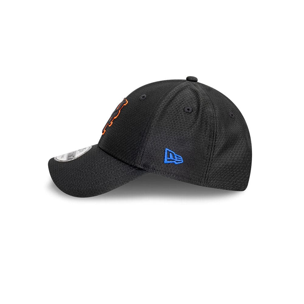 New Era Caps New York Mets New Era MLB Hex Pop Mesh 9FORTY Strapback Hat - Black