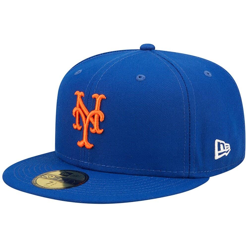 New Era Caps New York Mets New Era MLB Pop Sweat 59FIFTY Fitted Hat - Blue