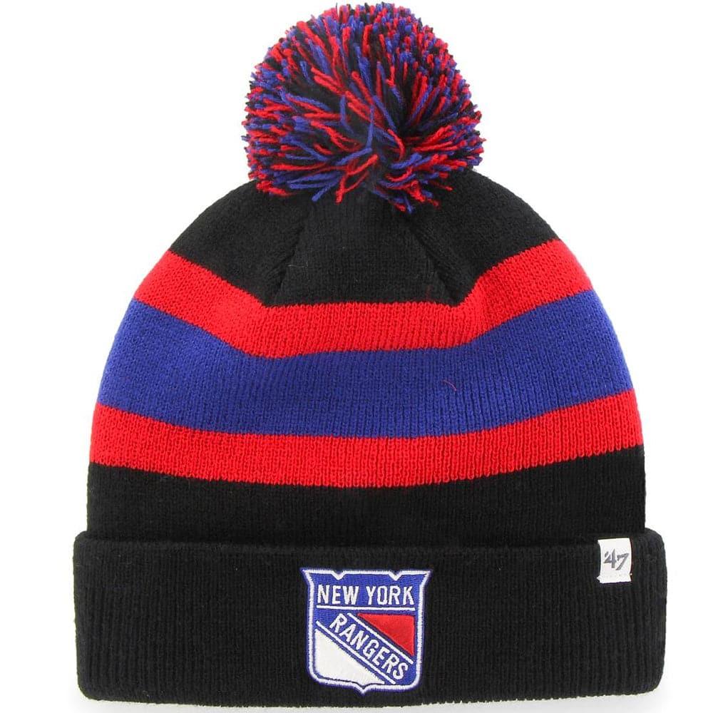 47 Brand Beanies New York Rangers '47 NHL Breakaway Pom Knit Beanie - Black