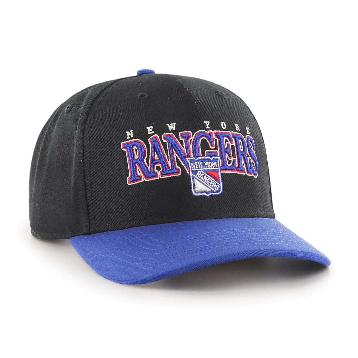 47 Brand Caps New York Rangers ‘47 NHL Gojo MVP DP Pre-Curved Snapback Hat - Black