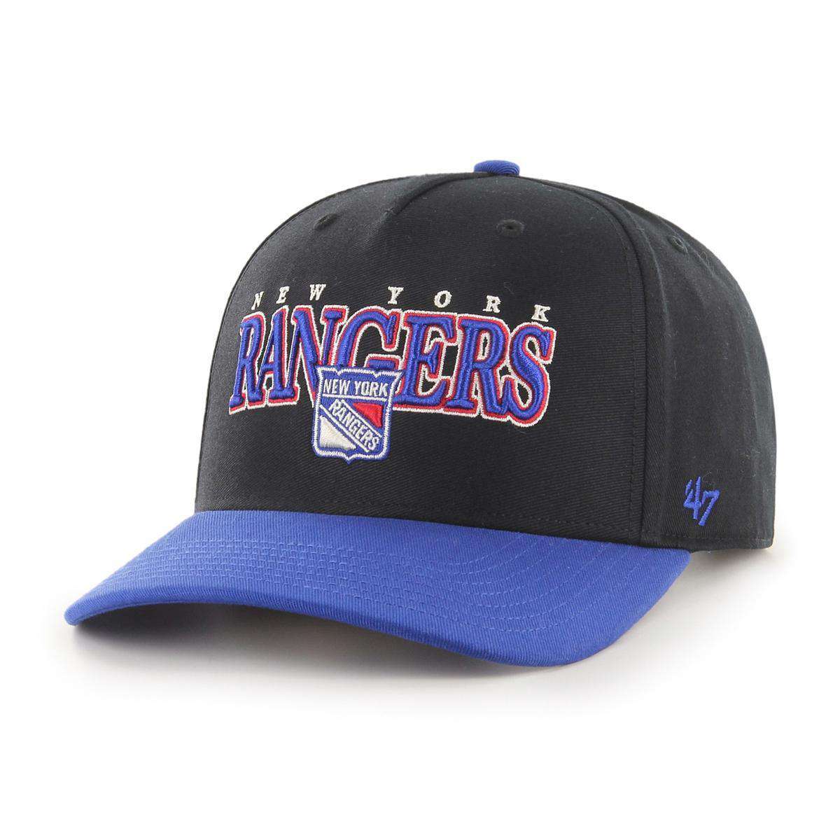 47 Brand Caps New York Rangers ‘47 NHL Gojo MVP DP Pre-Curved Snapback Hat - Black