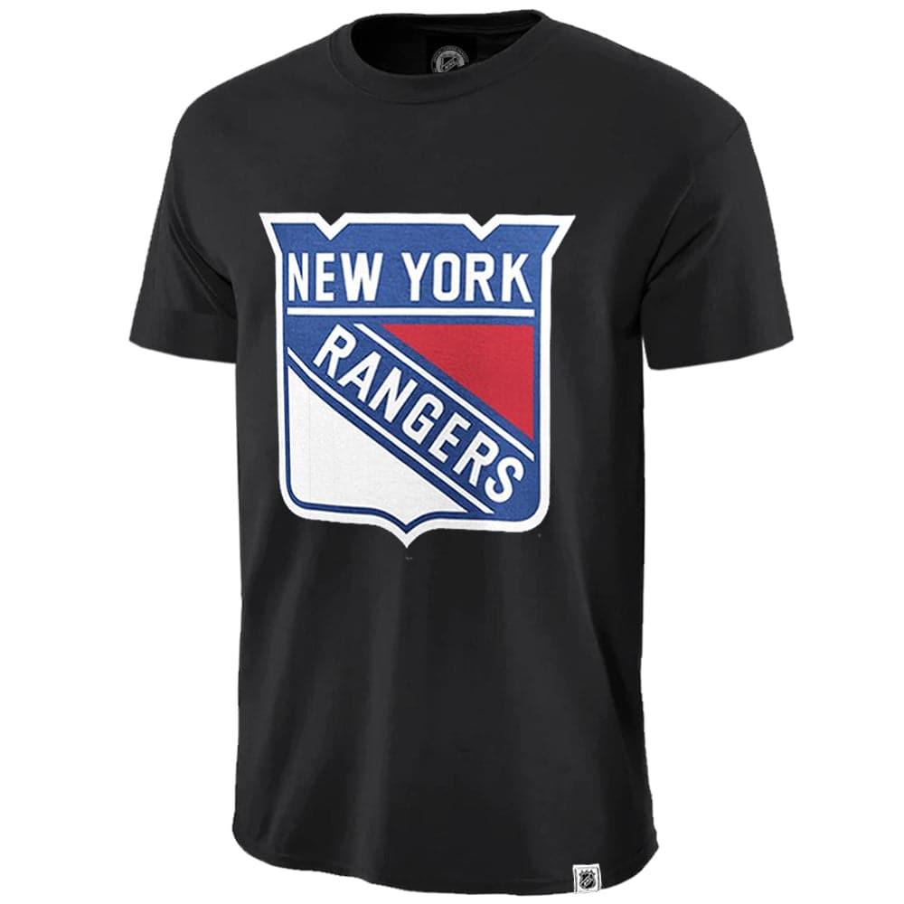 Majestic Athletic T-Shirts New York Rangers Majestic NHL XL Logo T-Shirt - Black