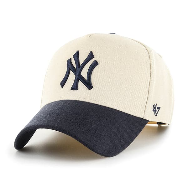 47 Brand Caps New York Yankees '47 MLB 2 Tone Replica MVP DT Snapback Hat - Natural