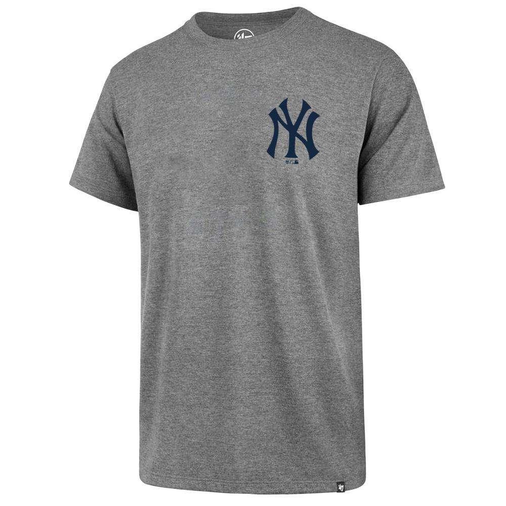 47 Brand T-Shirts New York Yankees '47 MLB Chest Imprint Splitter T-Shirt - Grey