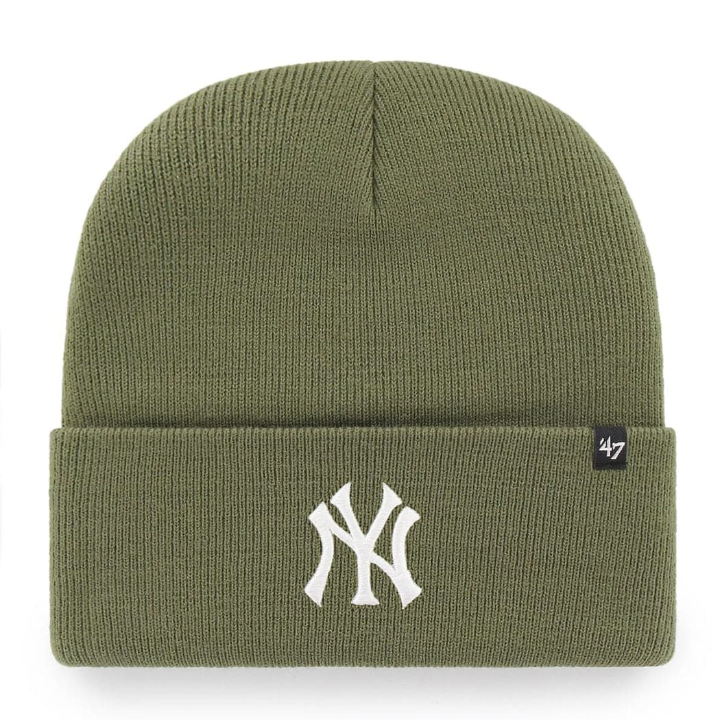 47 Brand Beanies New York Yankees '47 MLB Haymaker Raised Cuff Knit Beanie - Moss