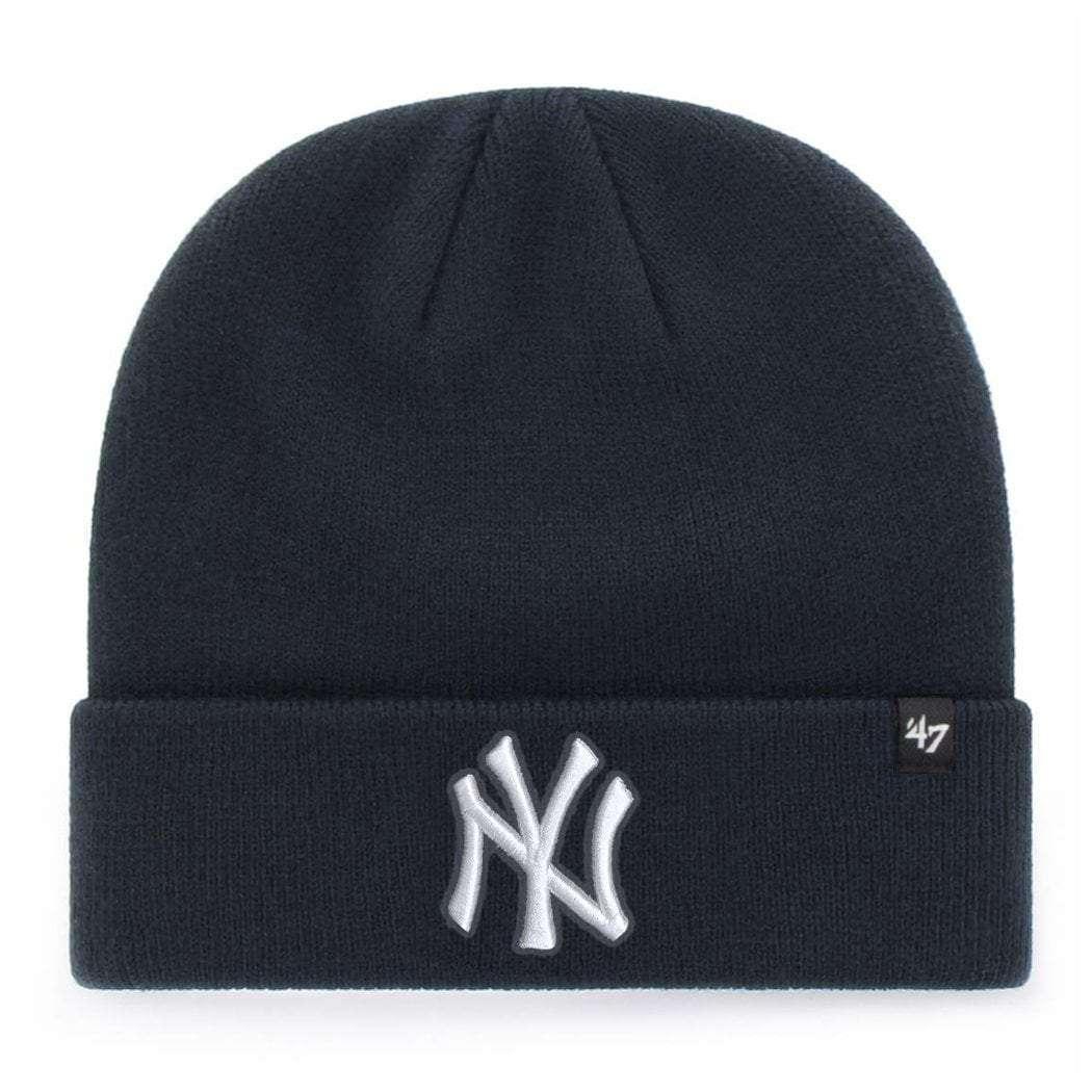 47 Brand Beanies New York Yankees '47 MLB Lift Raised Cuff Knit Beanie - Navy