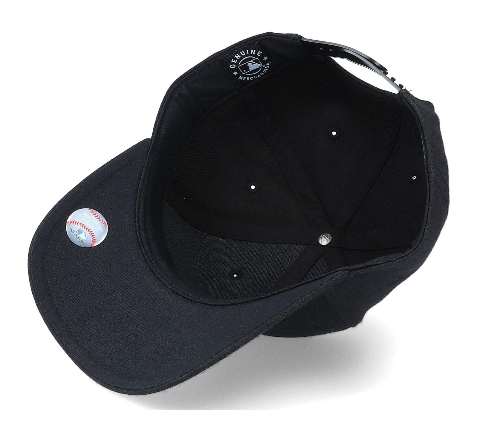 47 Brand Caps New York Yankees '47 MLB Metallic Cold Zone MVP DP Pre-Curved Snapback Hat - Black