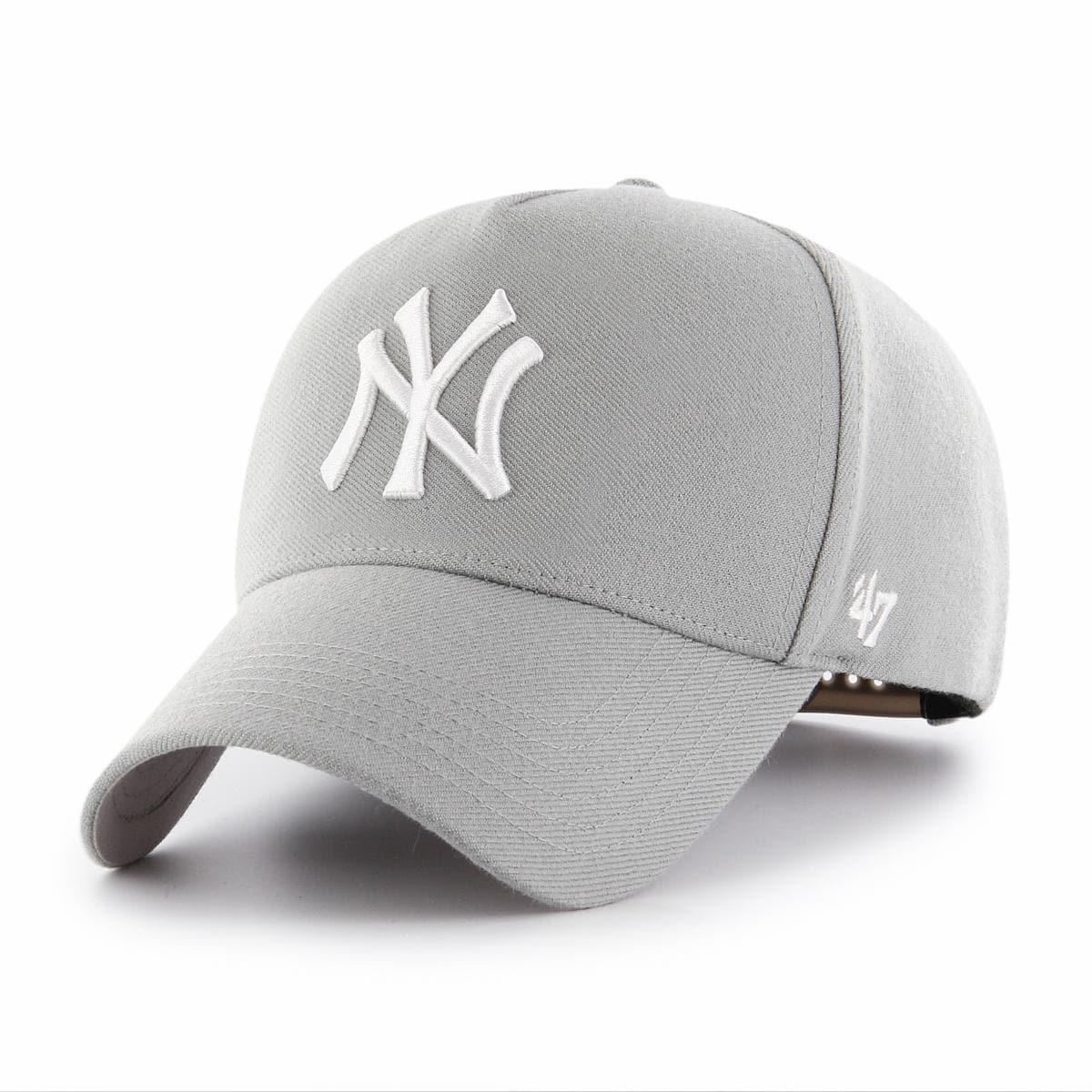 47 Brand Caps New York Yankees ‘47 MLB Team MVP DT Pinch Curve Snapback Hat - Grey