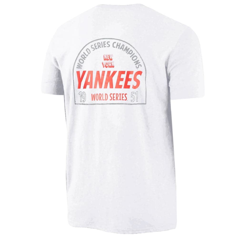 Majestic Athletic T-Shirts New York Yankees Majestic MLB 1951 Champs T-Shirt - White
