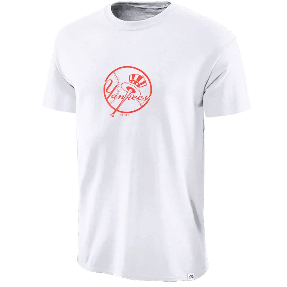 Majestic Athletic T-Shirts New York Yankees Majestic MLB 1951 Champs T-Shirt - White