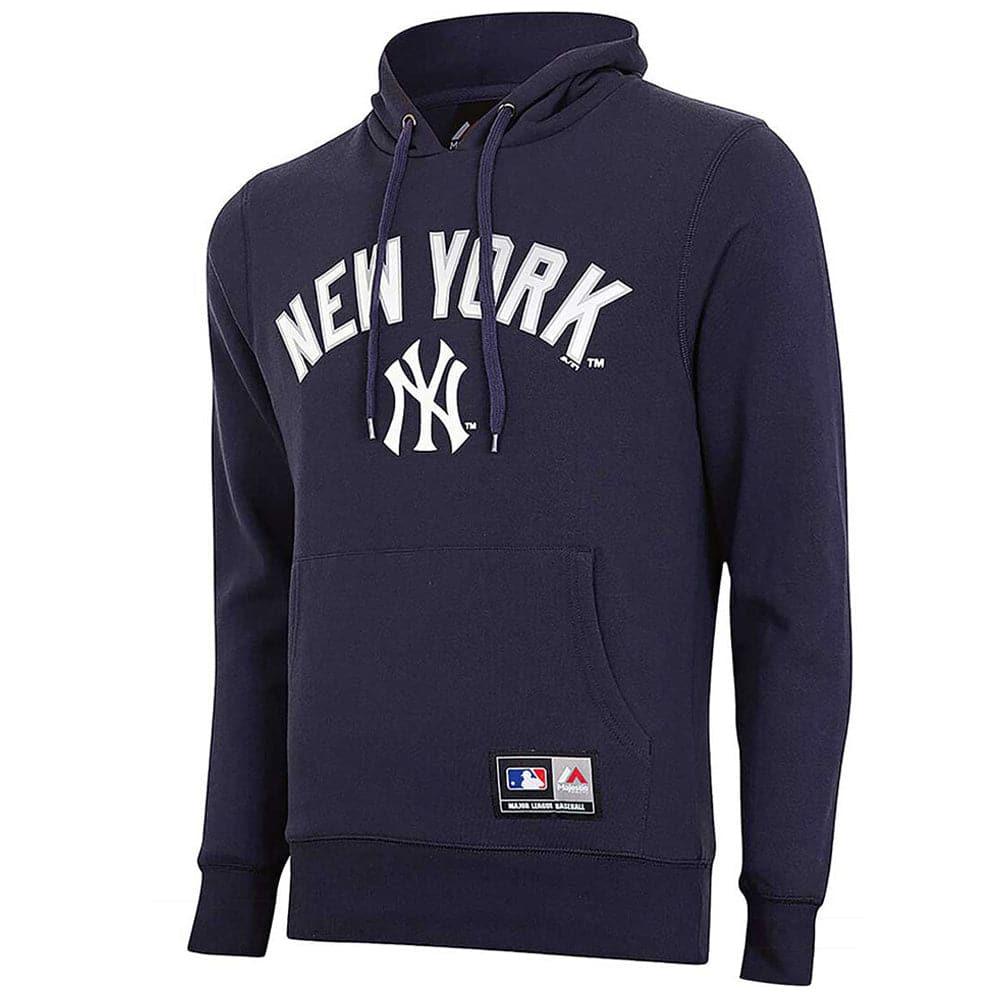 Majestic Athletic Jumpers New York Yankees Majestic MLB Auther Hoodie Jumper - Navy