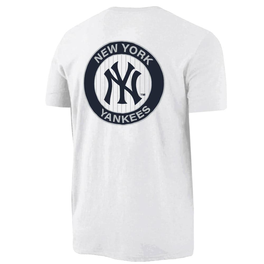 Majestic Athletic T-Shirts New York Yankees Majestic MLB Away Logo T-Shirt - White