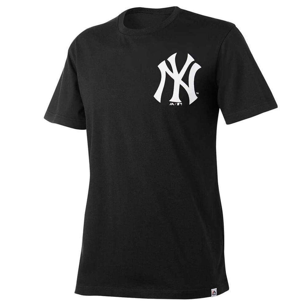Majestic Athletic T-Shirts New York Yankees Majestic MLB Drimer T-Shirt - Black