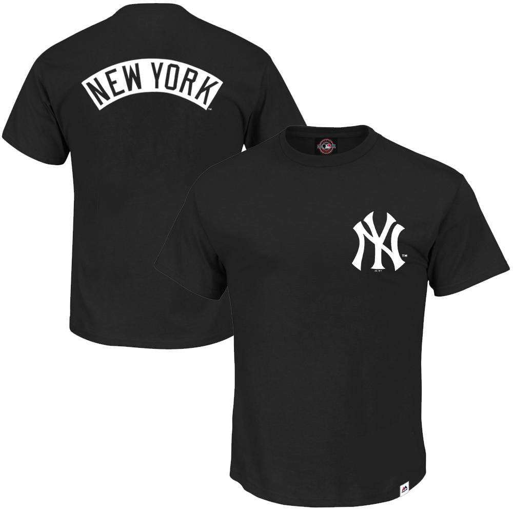 Majestic Athletic T-Shirts New York Yankees Majestic MLB Finter T-Shirt - Black