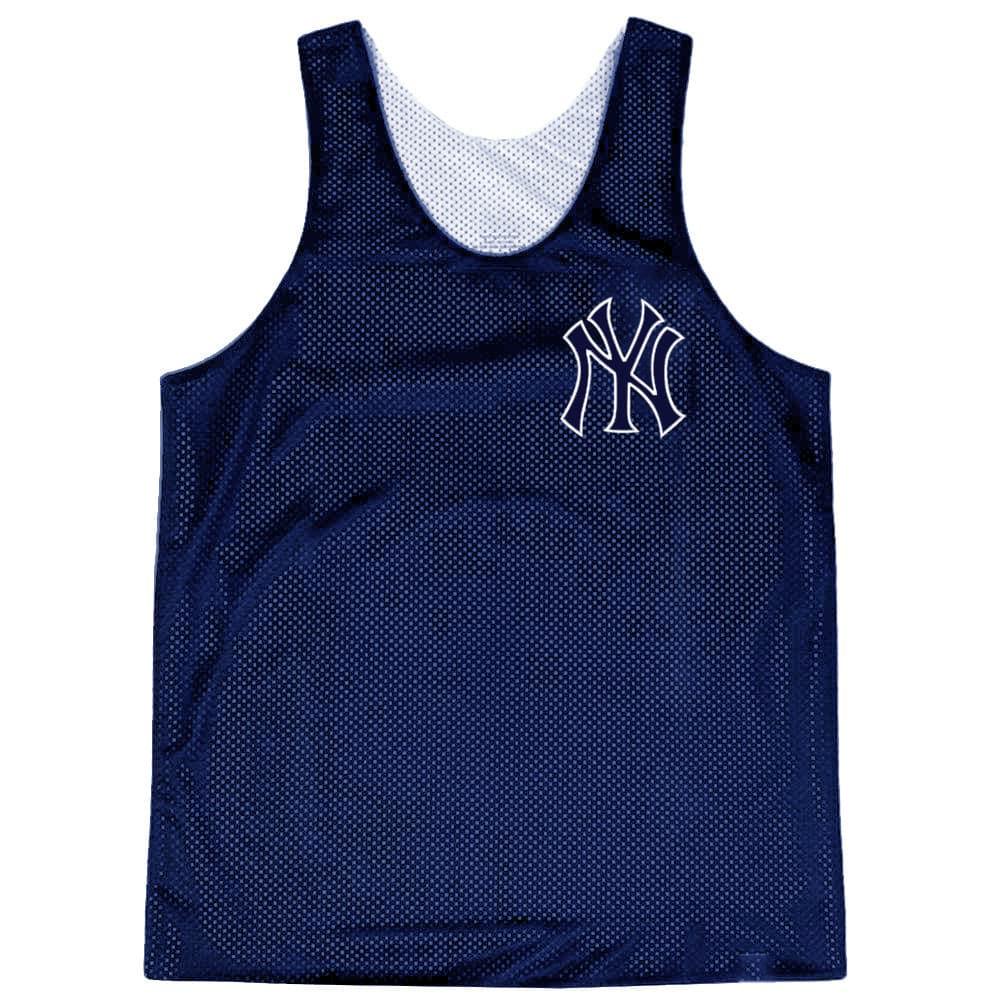 Majestic Athletic T-Shirts New York Yankees Majestic MLB Off-Field Mesh Tank - Navy