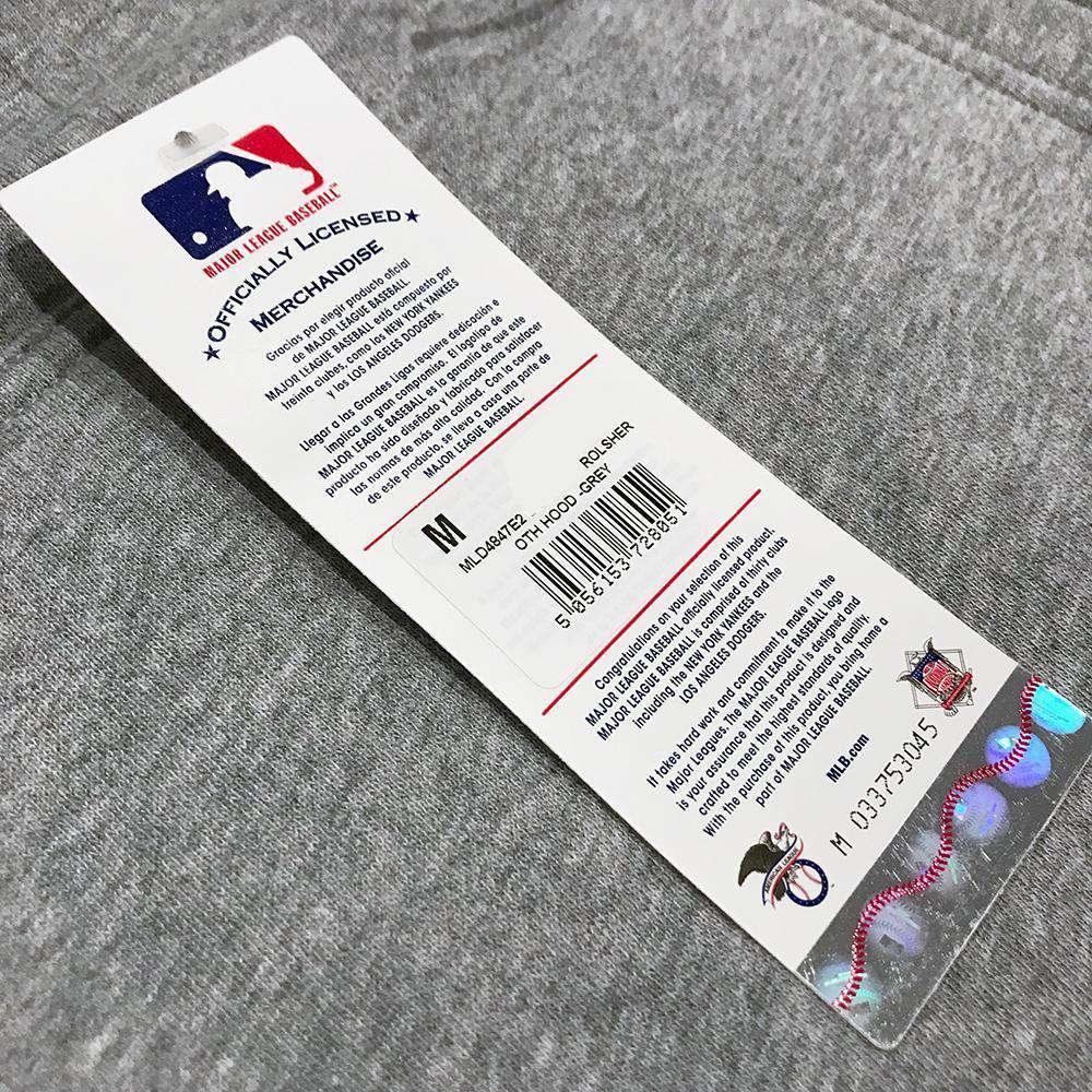 Majestic Athletic Jumpers New York Yankees Majestic MLB Rolsher Hoodie Jumper - Grey