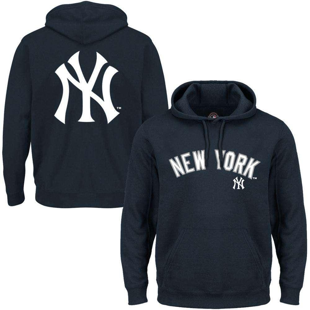 Majestic Athletic Jumpers S New York Yankees Majestic MLB Rolsher Hoodie Jumper - Navy