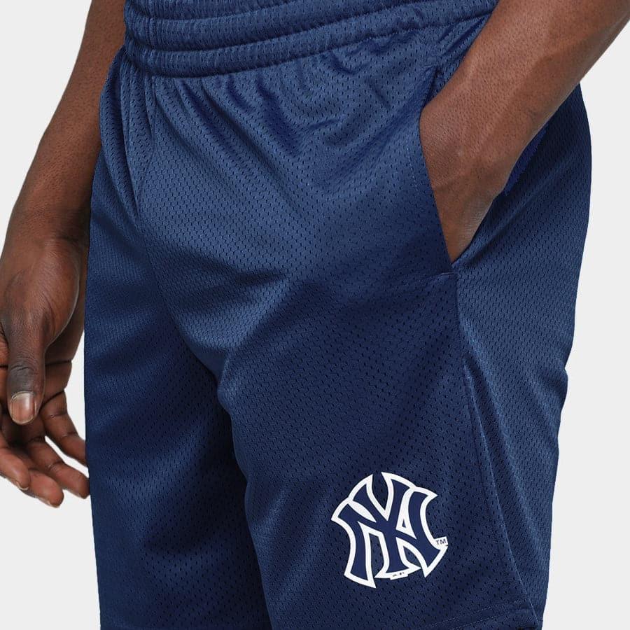 Majestic Athletic Shorts New York Yankees Majestic MLB Team Mesh Basic Shorts - Navy
