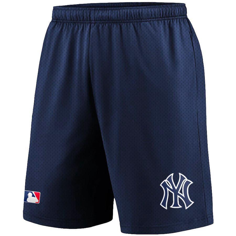 Majestic Athletic Shorts New York Yankees Majestic MLB Team Mesh Basic Shorts - Navy