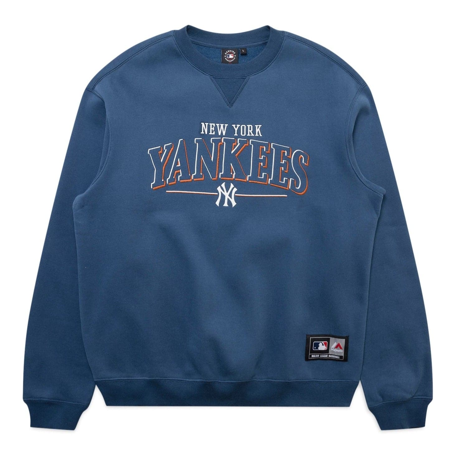 Majestic Athletic Jumpers New York Yankees MLB Double Shadow Vintage Crew Jumper - Navy