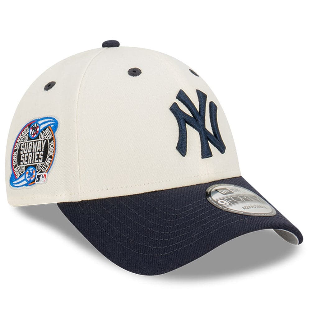 New Era Caps New York Yankees New Era MLB 00 Subway Series 9FORTY Snapback Hat - Chrome