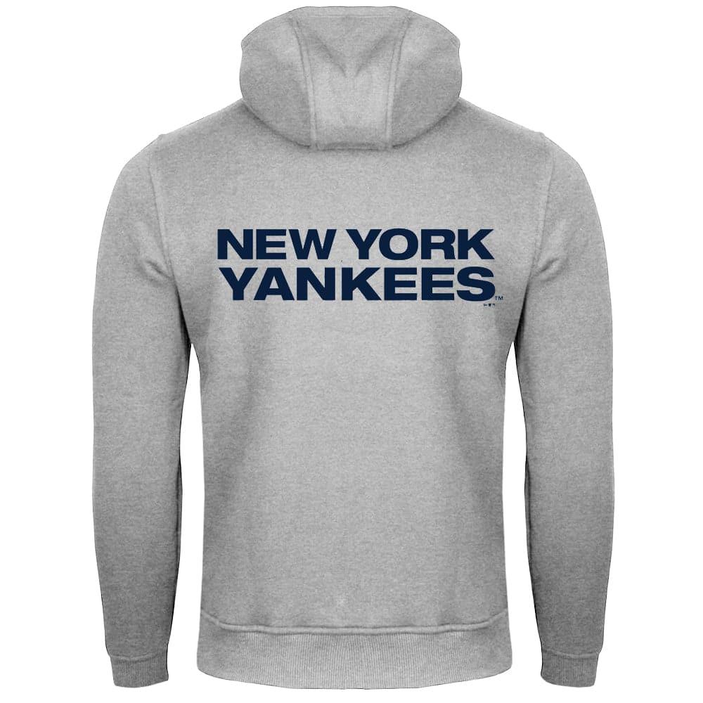 New Era Jumpers New York Yankees New Era MLB 100th Year Hoodie Jumper - Grey