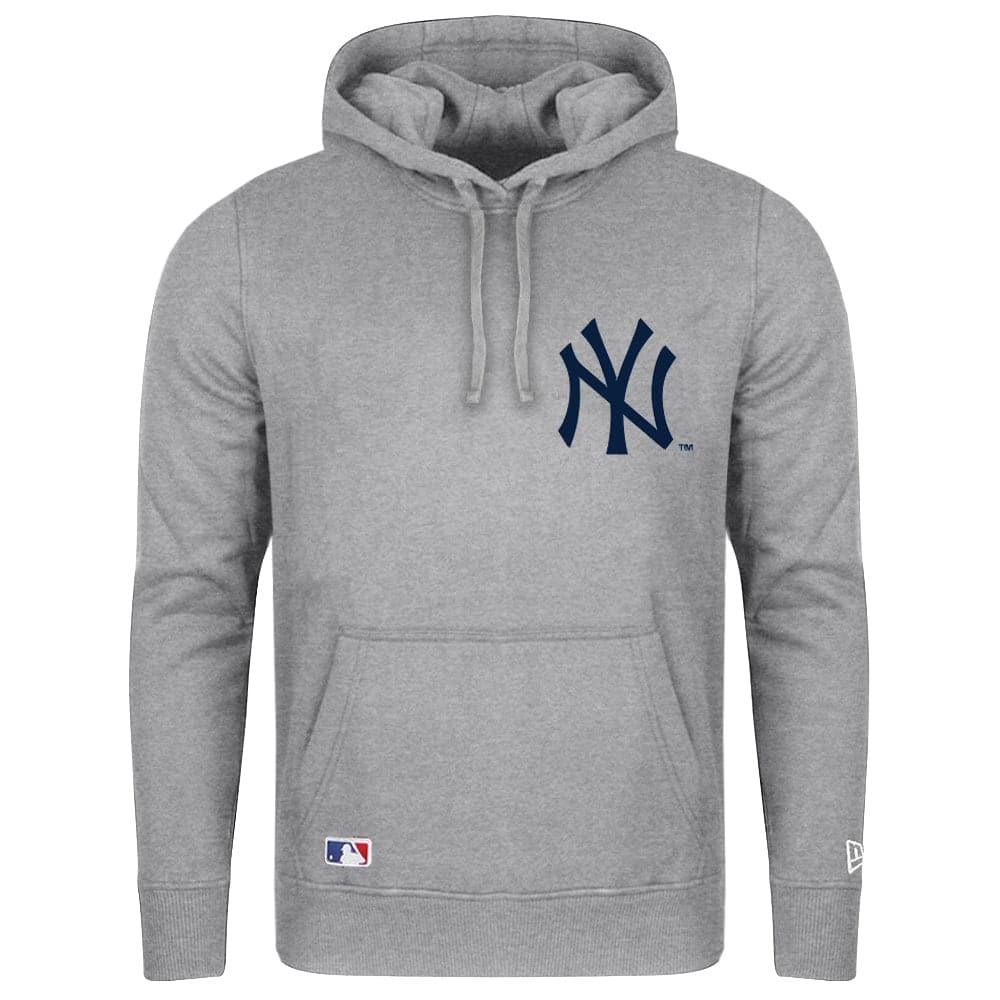New Era Jumpers New York Yankees New Era MLB 100th Year Hoodie Jumper - Grey