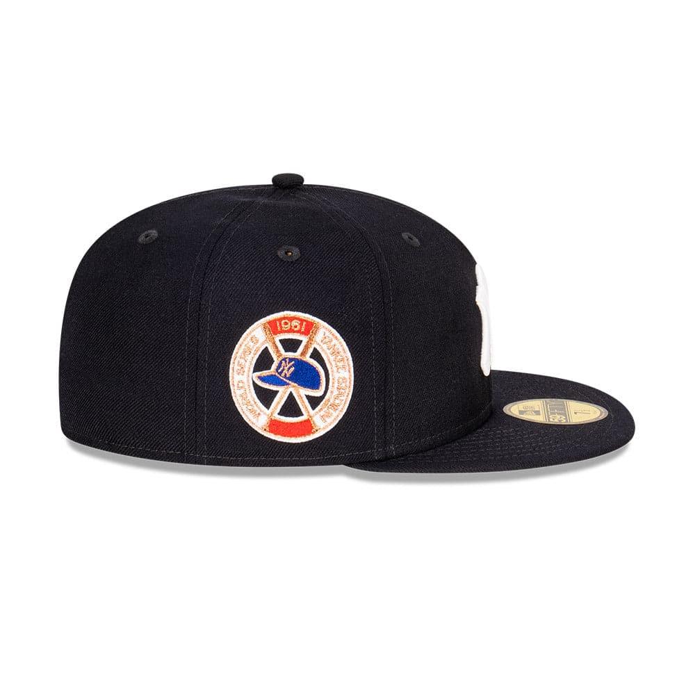 New Era Caps New York Yankees New Era MLB 1961 World Series Patch 59FIFTY Fitted Hat - Navy