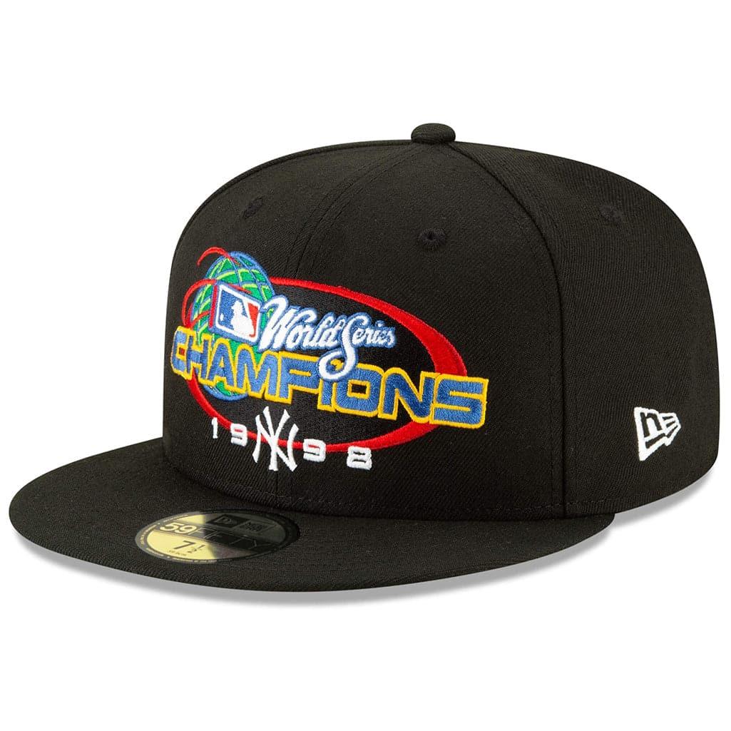 New Era Caps New York Yankees New Era MLB 1998 World Champions 59FIFTY Fitted Hat - Black